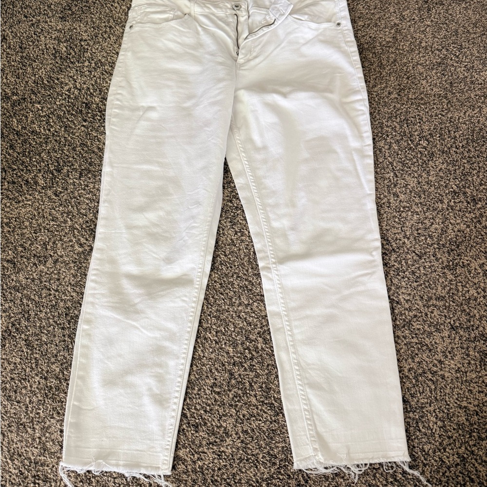 Maurices White Straight-Leg Jeans
